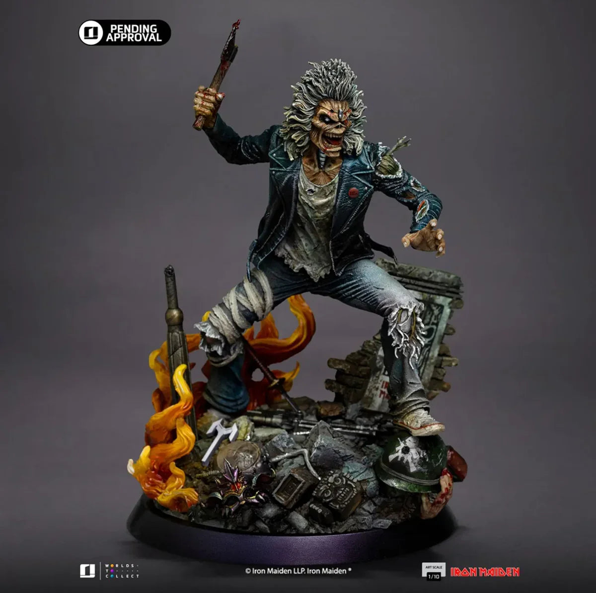 Iron Maiden - Eddie 50th Anniversary 1:10 Scale Statue
