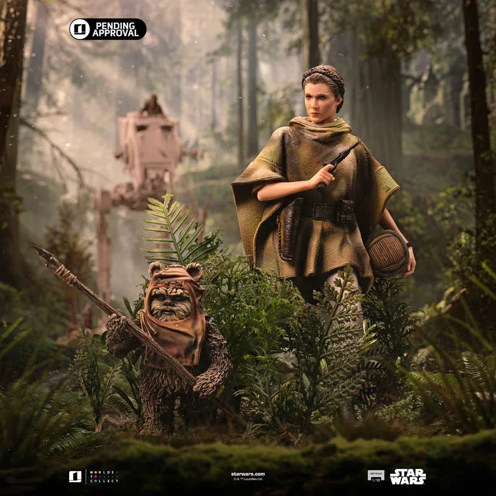 Star Wars - Leia and Wicket 1:10 Scale Statue