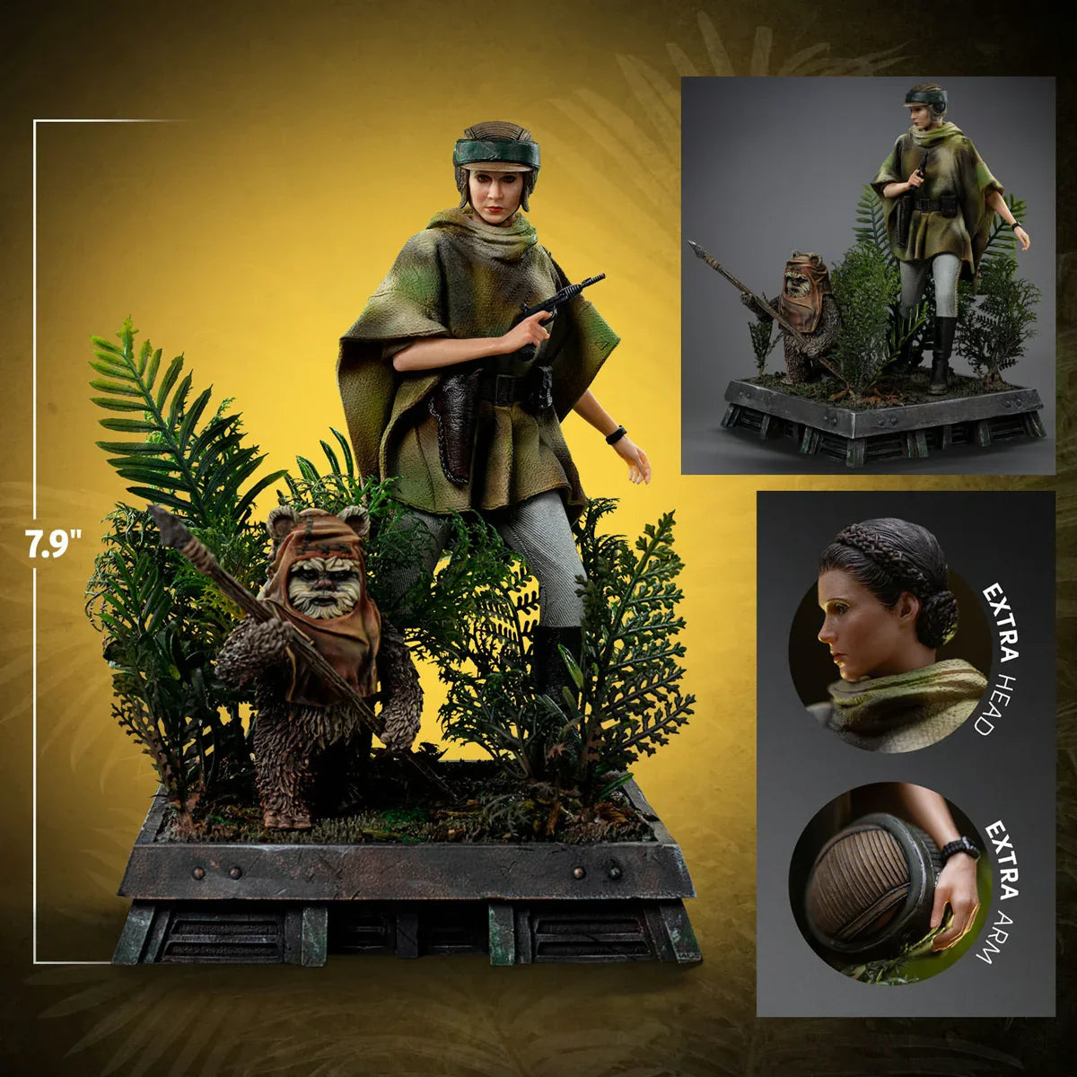 Star Wars - Leia and Wicket 1:10 Scale Statue