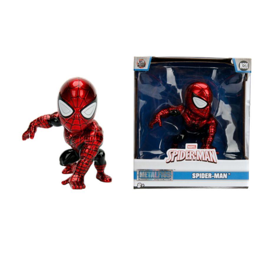 JAD30335 Spider-Man (comics) - Spider-Man Red / Black 4" Metals - Jada Toys - Titan Pop Culture
