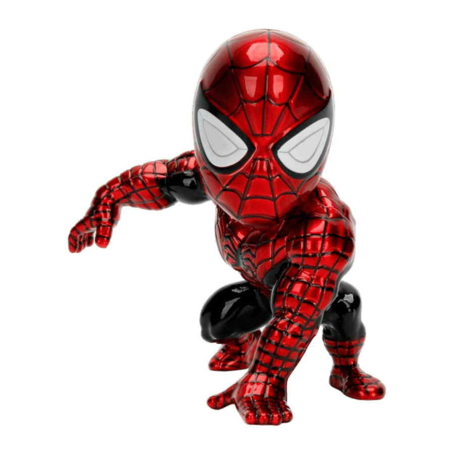 JAD30335 Spider-Man (comics) - Spider-Man Red / Black 4" Metals - Jada Toys - Titan Pop Culture