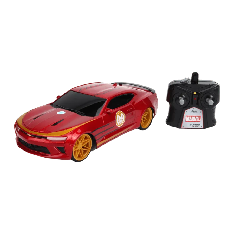 JAD30543 Marvel Comics - 2016 Chevy Camaso SS (Iron Man) 1:16 Scale Remote Control Car - Jada Toys - Titan Pop Culture