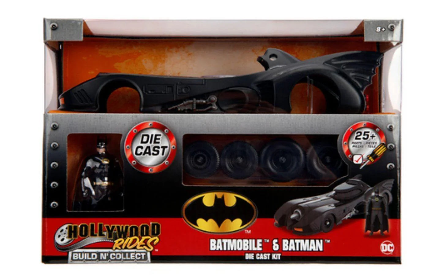 JAD30874 Batman (1989) - Batmobile with Batman 1:24 Scale Diecast Model Kit - Jada Toys - Titan Pop Culture