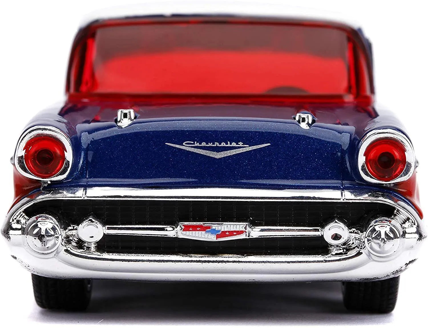 JAD31762 Marvel Comics - Falcon 1957 Chevy Bel-Air 1:32 Scale Hollywood Ride - Jada Toys - Titan Pop Culture
