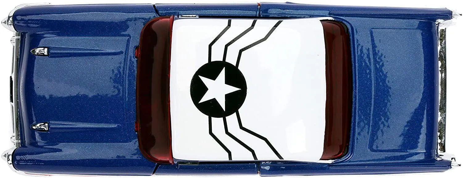 JAD31762 Marvel Comics - Falcon 1957 Chevy Bel-Air 1:32 Scale Hollywood Ride - Jada Toys - Titan Pop Culture