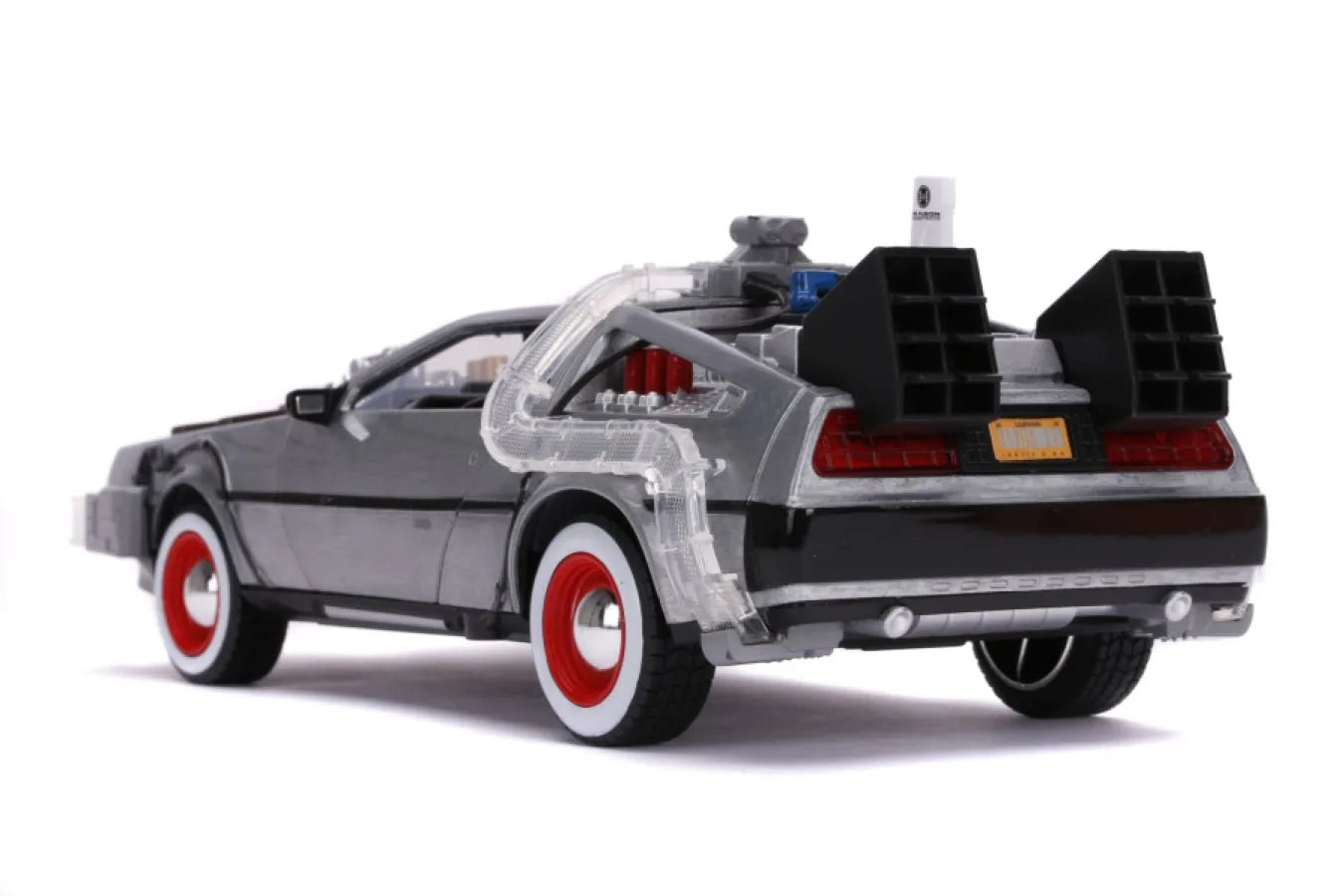 JAD32166 Back to the Future Part III - Time Machine Raw Metal 1:24 Scale Hollywood Ride - Jada Toys - Titan Pop Culture