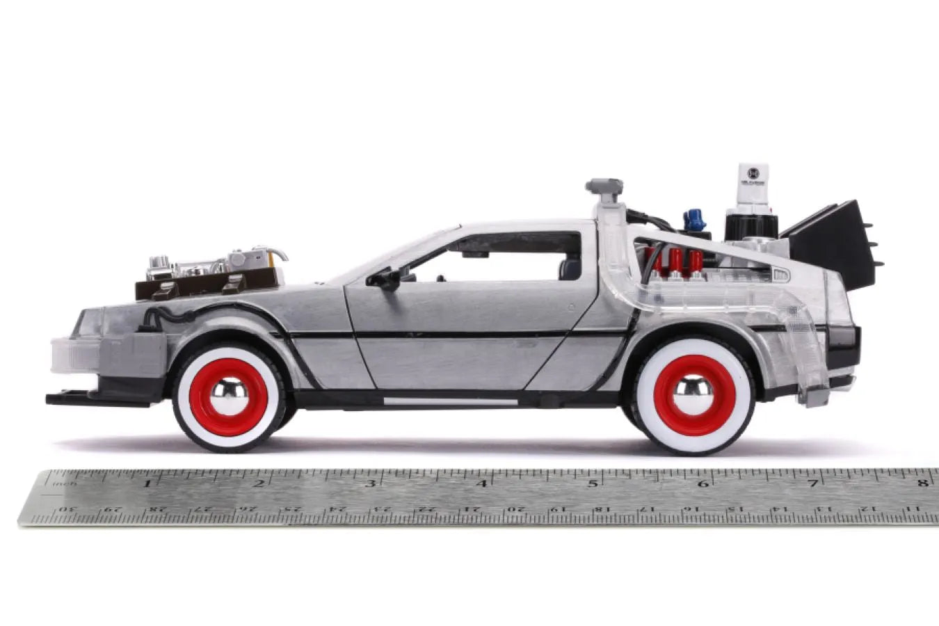 JAD32166 Back to the Future Part III - Time Machine Raw Metal 1:24 Scale Hollywood Ride - Jada Toys - Titan Pop Culture