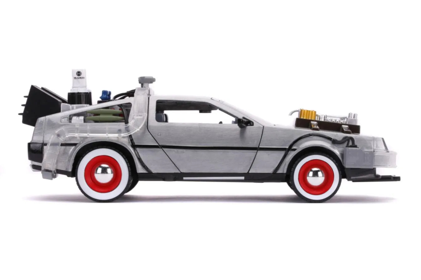 JAD32166 Back to the Future Part III - Time Machine Raw Metal 1:24 Scale Hollywood Ride - Jada Toys - Titan Pop Culture