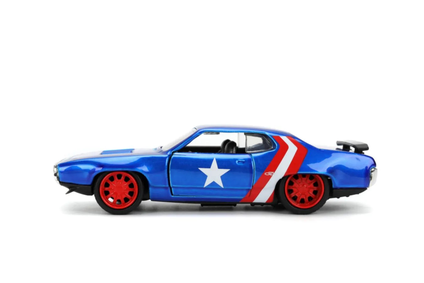JAD32870 Marvel - 1972 Plymouth Captain America 1:32 Scale Diecast Vehicle - Jada Toys - Titan Pop Culture