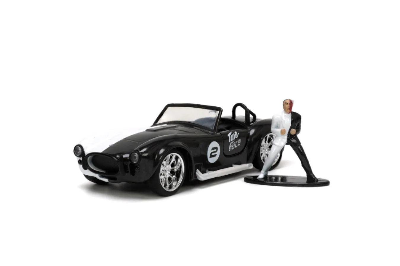 JAD33091 Batman (comics) - 1965 Shelby Cobra with Two-Face Figure 1:32 Scale - Jada Toys - Titan Pop Culture