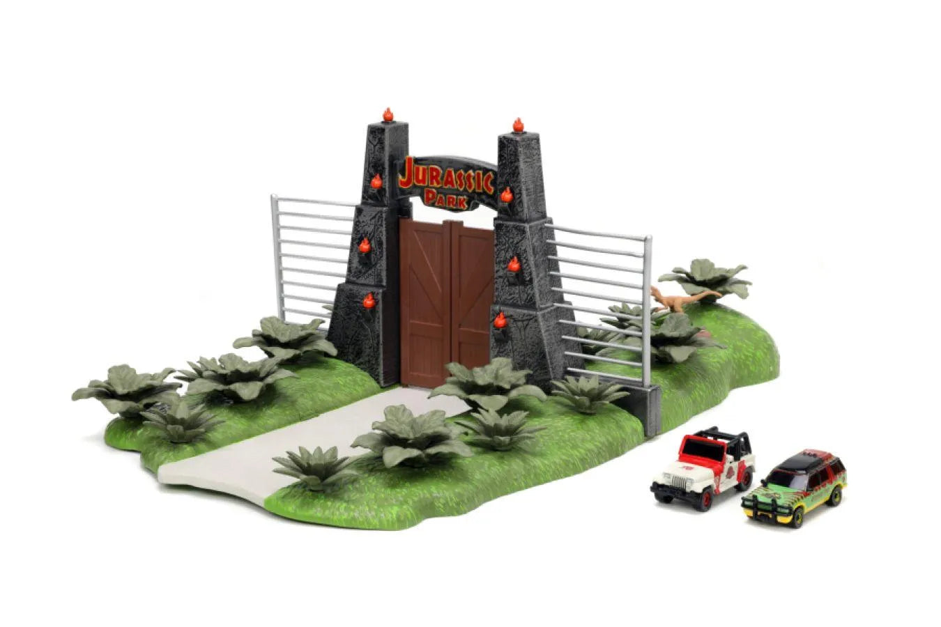 JAD34244 Jurassic Park - Nano Scene Diorama with 2 vehicles - Jada Toys - Titan Pop Culture
