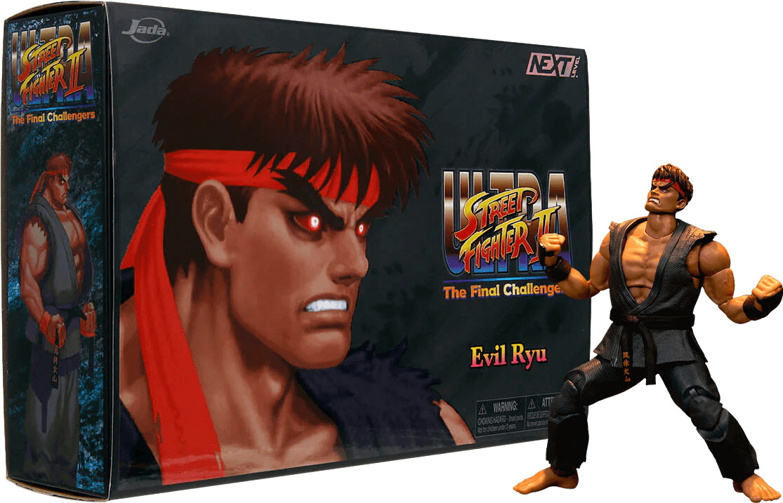 Street Fighter - Evil Ryu SDCC 2023 Exclusive Deluxe 6" Figure Action figures by Jada Toys | Titan Pop Culture