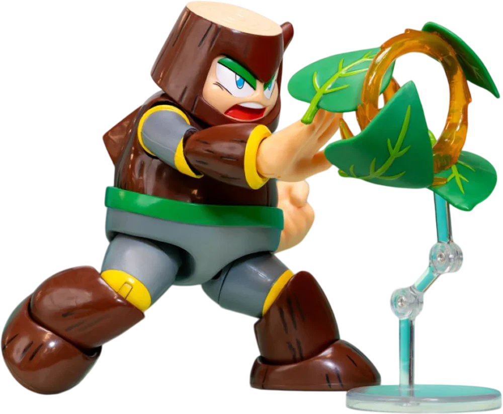 Mega Man - Figura de acción de Wood Man de 4.5"