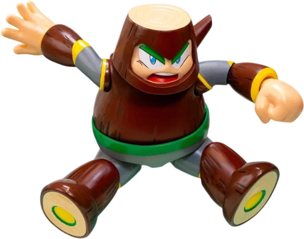 Mega Man - Figura de acción de Wood Man de 4.5"