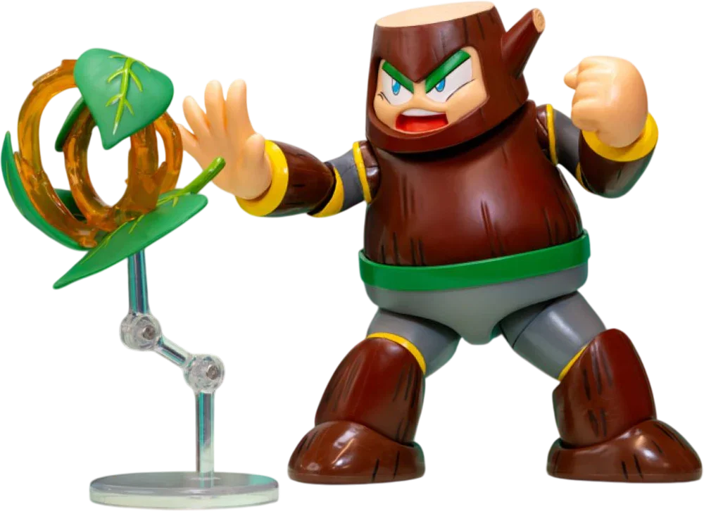 Mega Man - Figura de acción de Wood Man de 4.5"