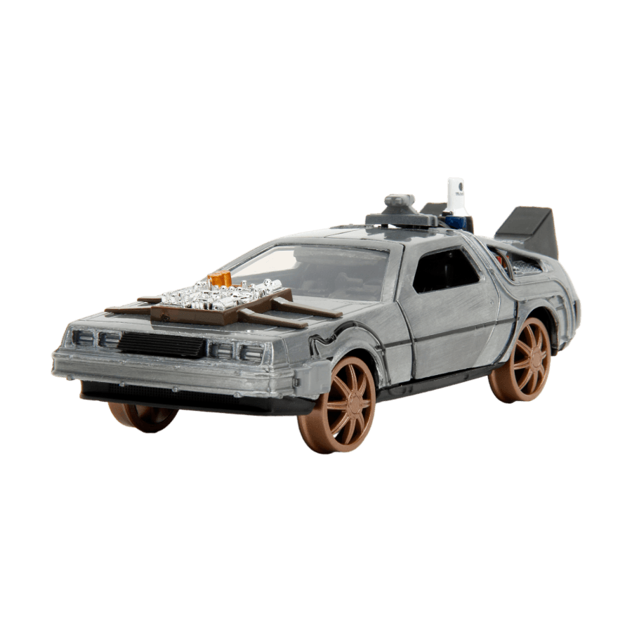 Back to the Future: Part 3 - Time Machine (Railroad wheels) 1:32 Scale Die-Cast Diecast Scale Rides by Jada Toys | Titan Pop Culture