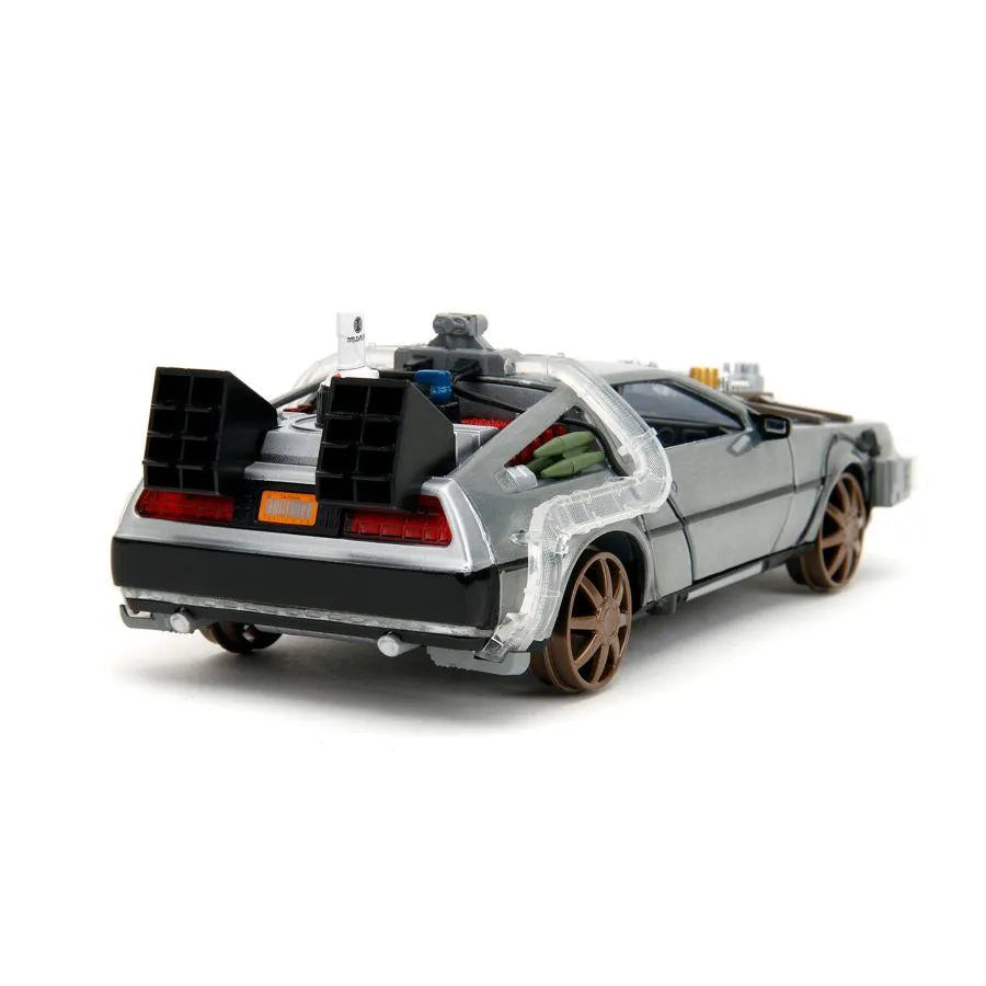 JAD34996 Back to the Future 3 - Delorean 1:24 Diecast Vehicle (with Sound) - Jada Toys - Titan Pop Culture