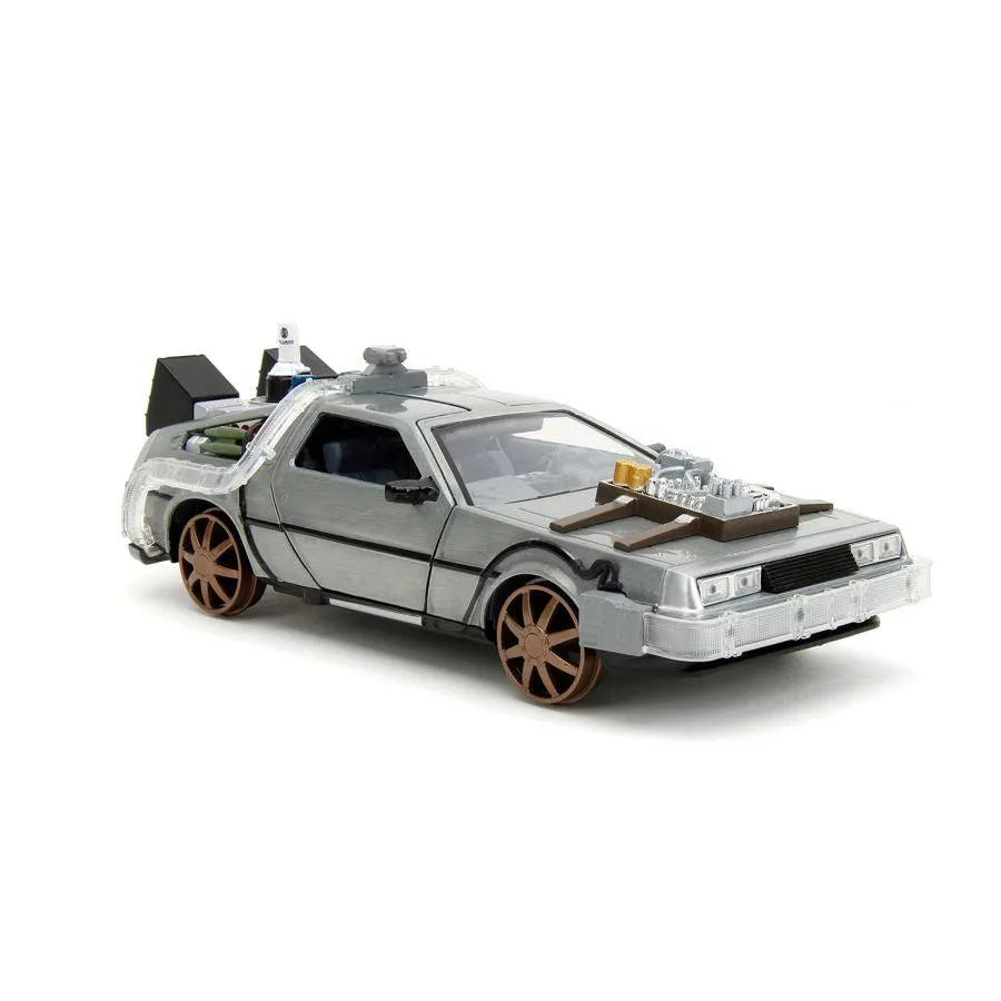 JAD34996 Back to the Future 3 - Delorean 1:24 Diecast Vehicle (with Sound) - Jada Toys - Titan Pop Culture
