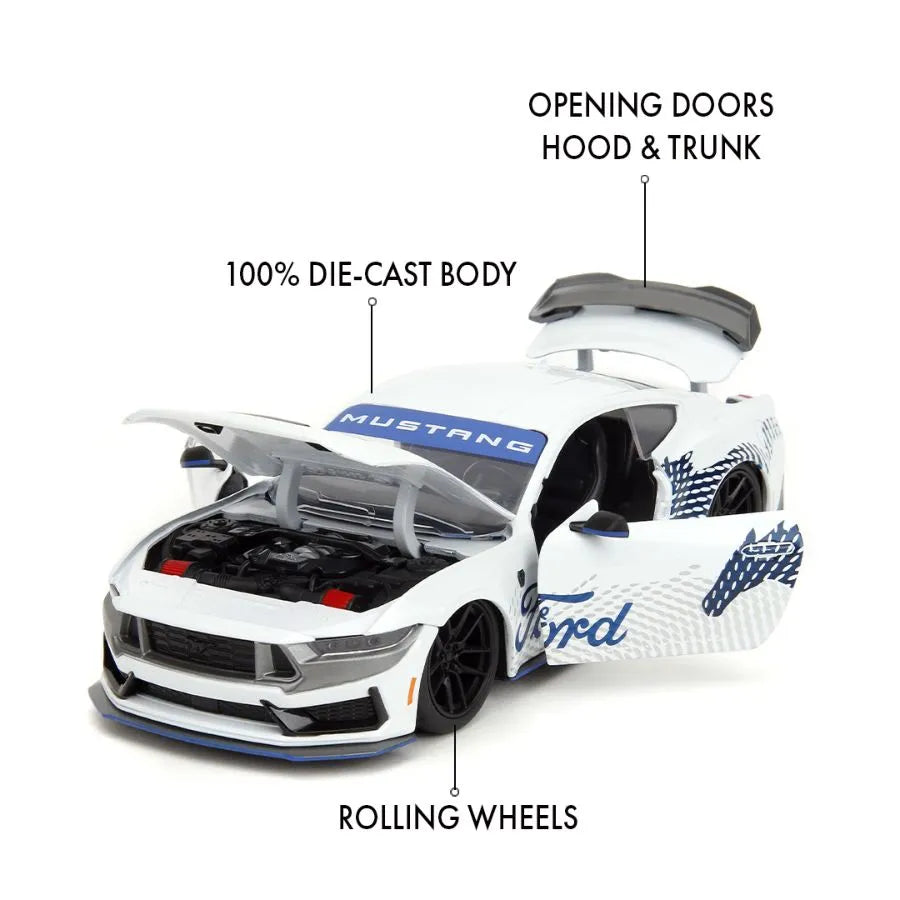 JAD35279 Big Time Muscle - 1:24 2024 Ford Mustang Dark Horse Edition Diecast Vehicle - Jada Toys - Titan Pop Culture