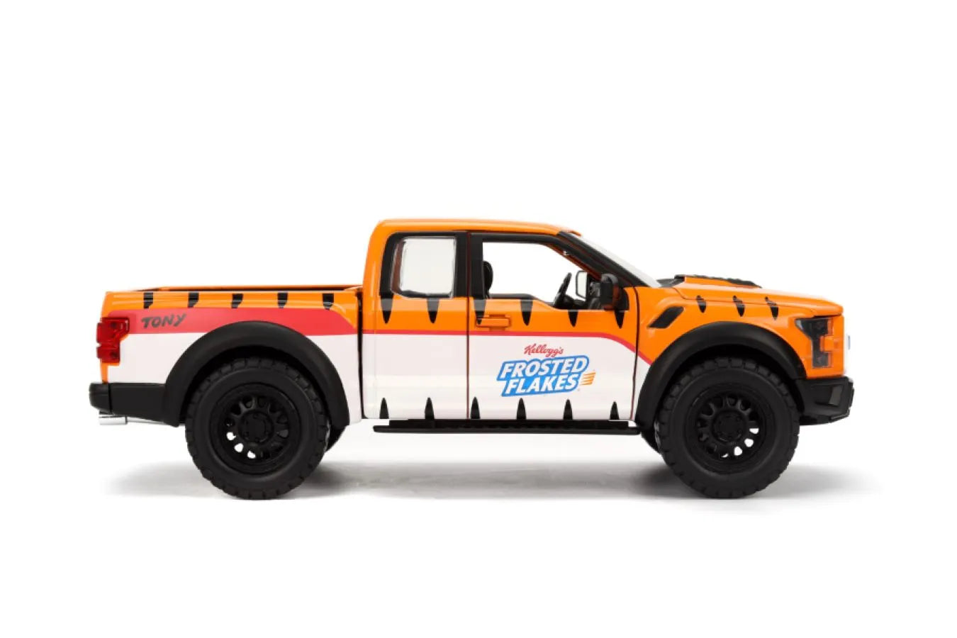 JAD35470 Kellogg's - Ford F150 Raptor 1:24 Scale Diecast Vehicle with Tony the Tiger - Jada Toys - Titan Pop Culture