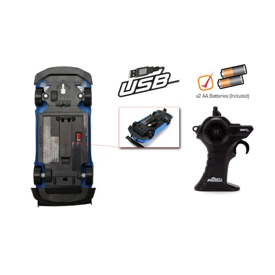 JAD36314 Fast & Furious - Nissan Ben Sopra DRIFT 1:24 Remote Control Car - Jada Toys - Titan Pop Culture