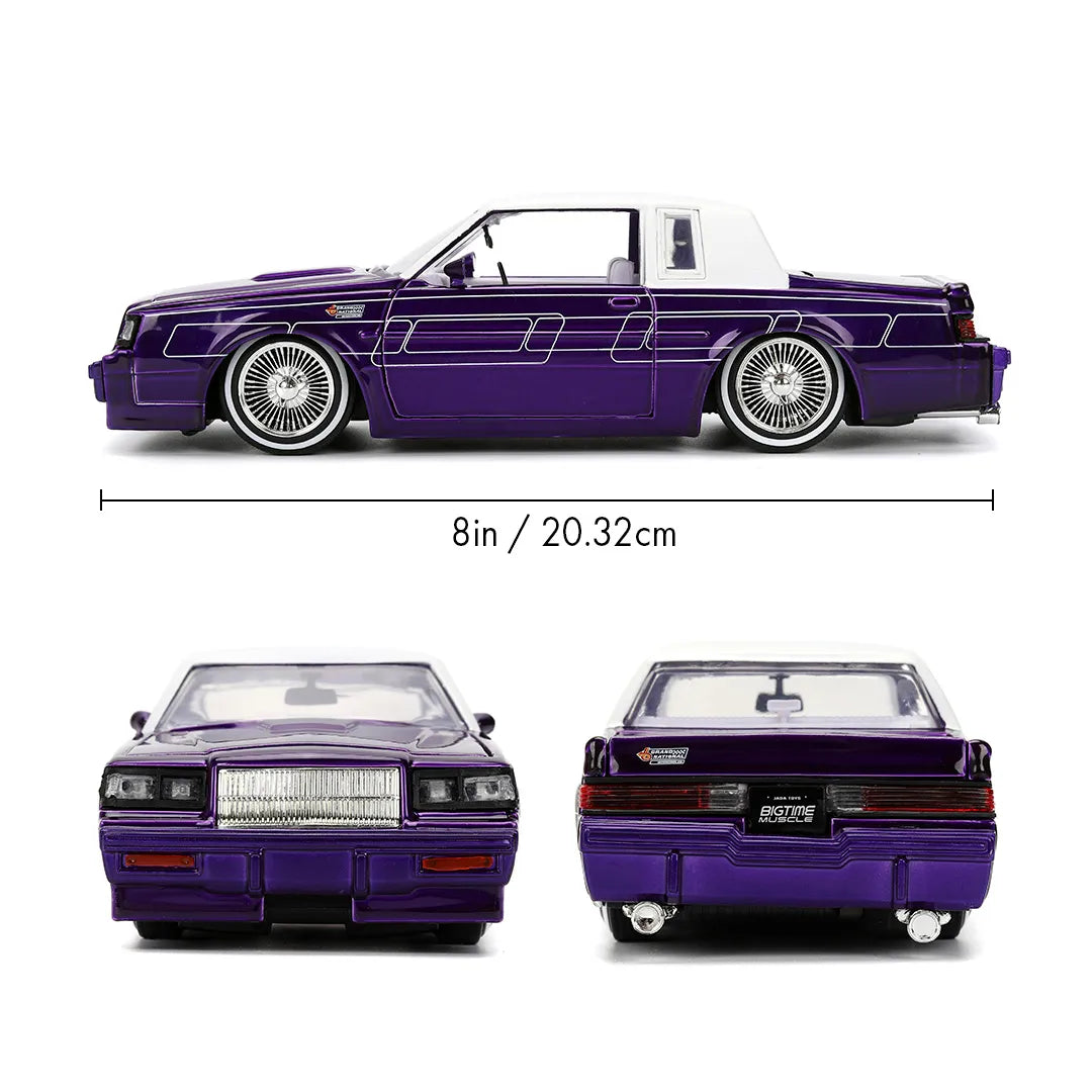 JAD36343 Big Time Muscle - 1987 Buick Grand National 1:24 Scale Diecast Vehicle - Jada Toys - Titan Pop Culture