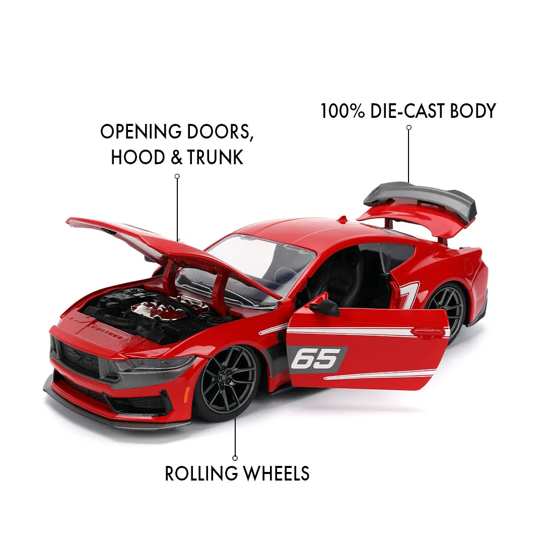 JAD36346 Big Time Muscle - 2024 Ford Mustang Dark Horse 1:24 Scale Diecast Vehicle - Jada Toys - Titan Pop Culture