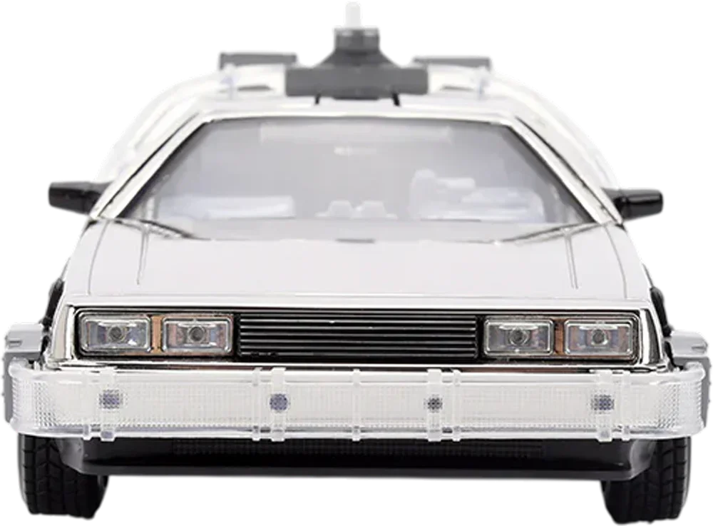 Regreso al futuro - Delorean (Chrome) Vehículo de fundición a escala 1:24