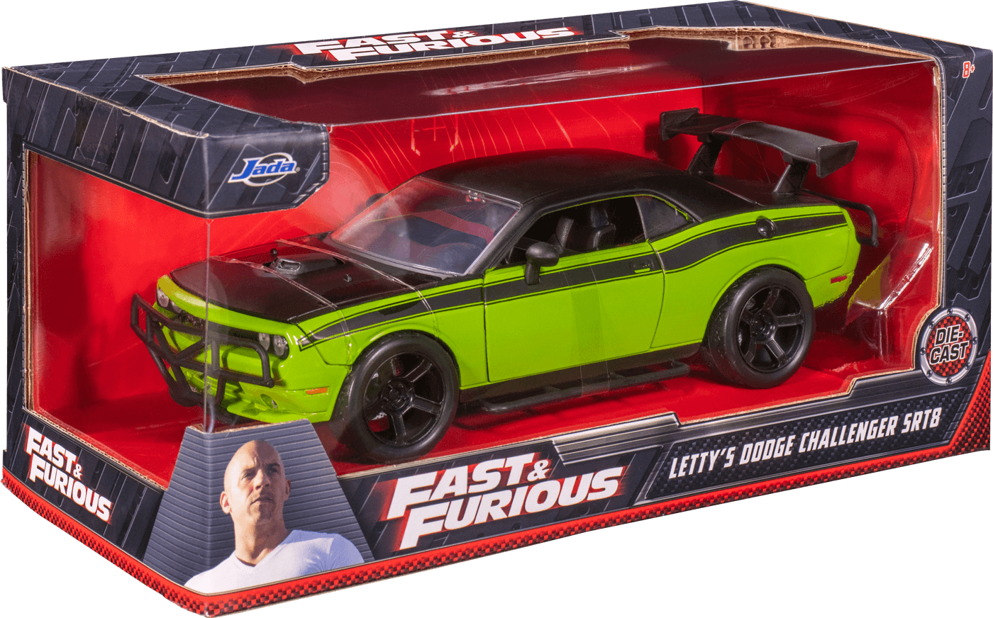 JAD97131 Fast and Furious - Dodge Challenger SRT8-Off Road 1:24 Scale Hollywood Ride - Jada Toys - Titan Pop Culture