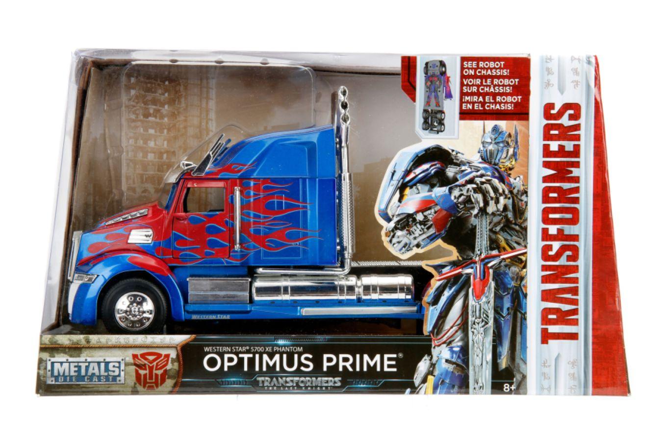 JAD98403 Transformers 5: The Last Knight - Optimus Prime Western Star 1:24 Hollywood Ride - Jada Toys - Titan Pop Culture