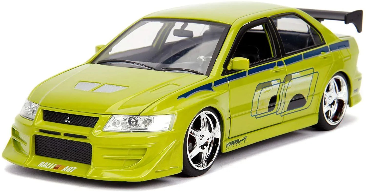JAD99788 Fast and Furious - Brian's 2002 Mitsubishi Lancer Evolution VII 1:24 Scale Hollywood Ride - Jada Toys - Titan Pop Culture