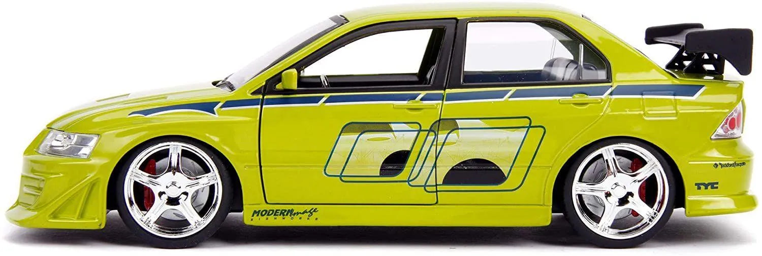 JAD99788 Fast and Furious - Brian's 2002 Mitsubishi Lancer Evolution VII 1:24 Scale Hollywood Ride - Jada Toys - Titan Pop Culture
