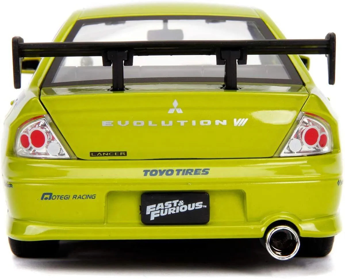JAD99788 Fast and Furious - Brian's 2002 Mitsubishi Lancer Evolution VII 1:24 Scale Hollywood Ride - Jada Toys - Titan Pop Culture