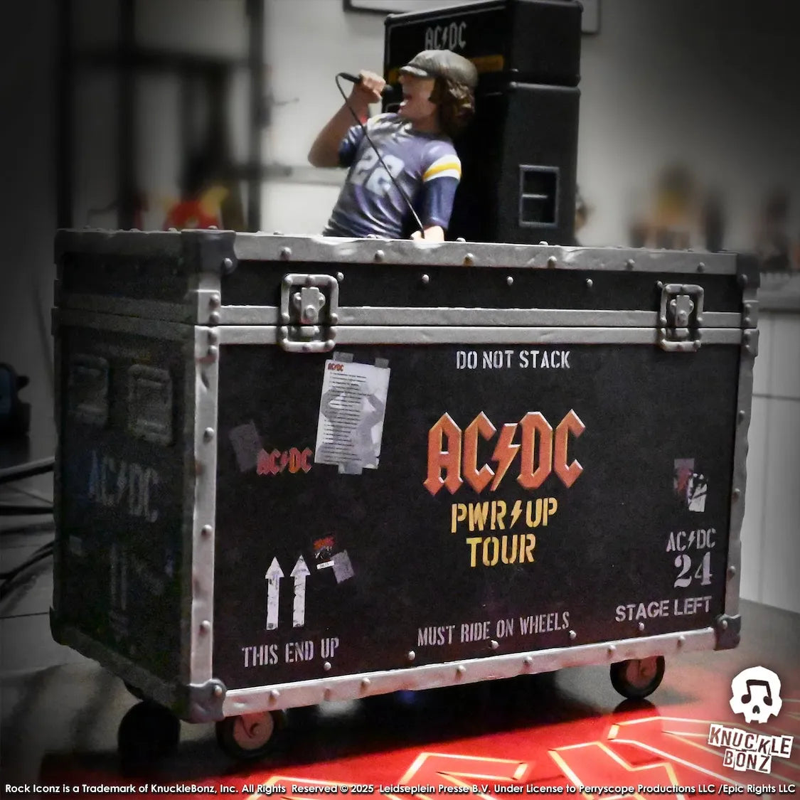 KNUACDCRC200PWR AC/DC - Pwr Up Tour Road Case Statue - KnuckleBonz - Titan Pop Culture