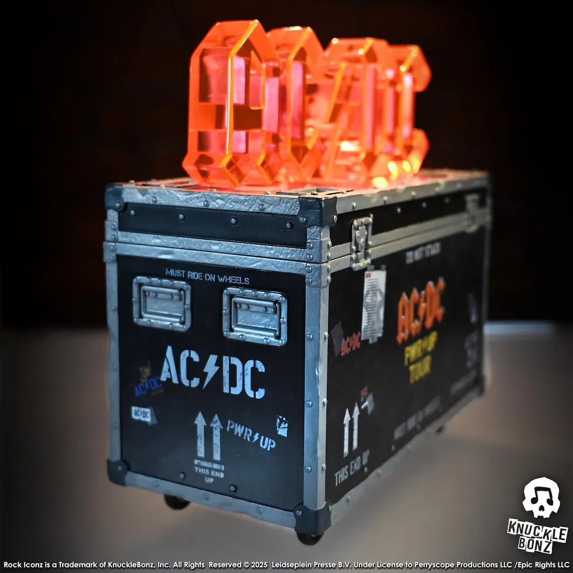 KNUACDCRC200PWR AC/DC - Pwr Up Tour Road Case Statue - KnuckleBonz - Titan Pop Culture