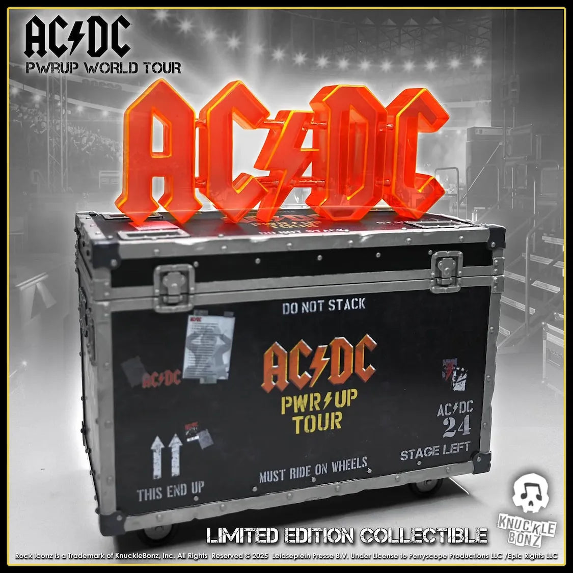 KNUACDCRC200PWR AC/DC - Pwr Up Tour Road Case Statue - KnuckleBonz - Titan Pop Culture