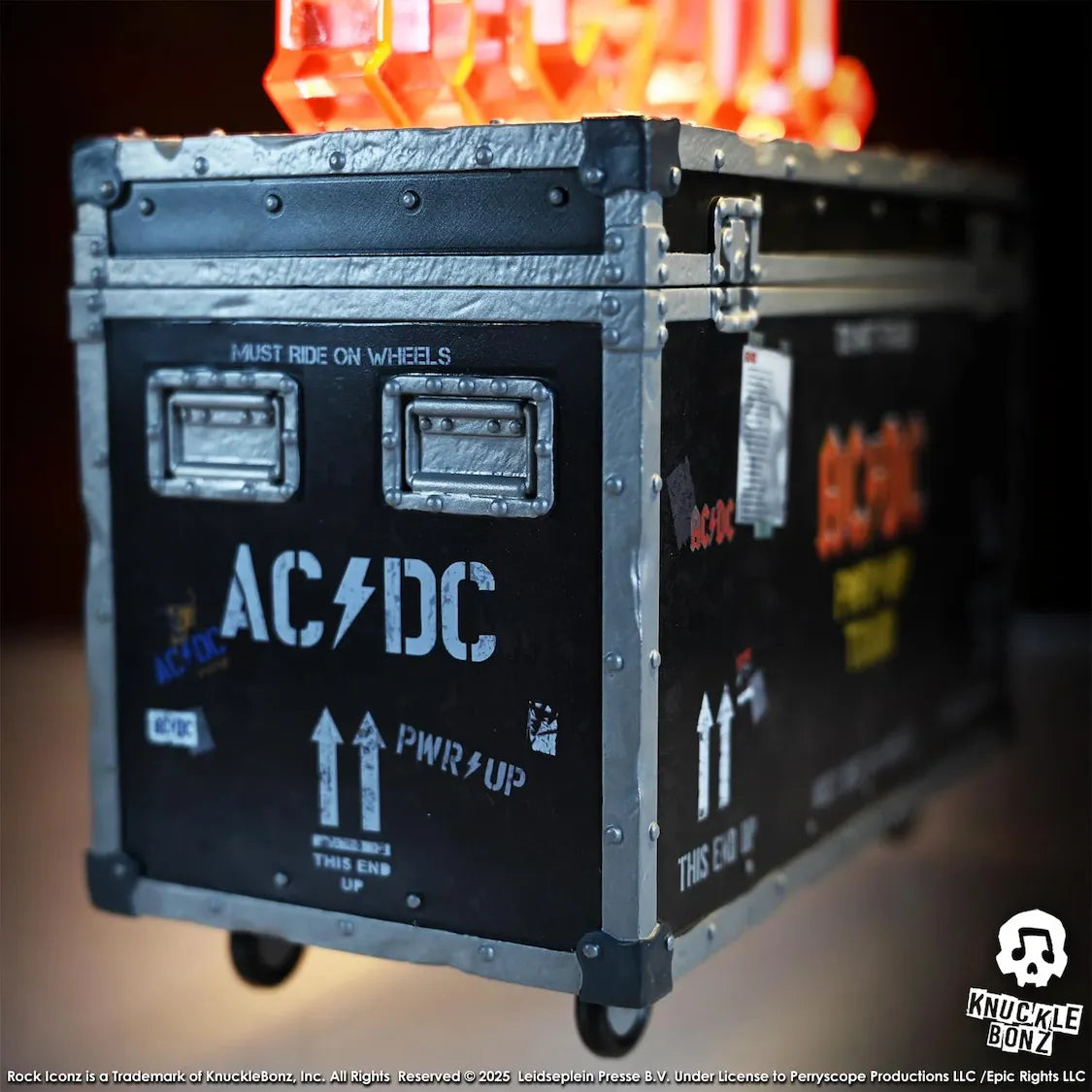 KNUACDCRC200PWR AC/DC - Pwr Up Tour Road Case Statue - KnuckleBonz - Titan Pop Culture