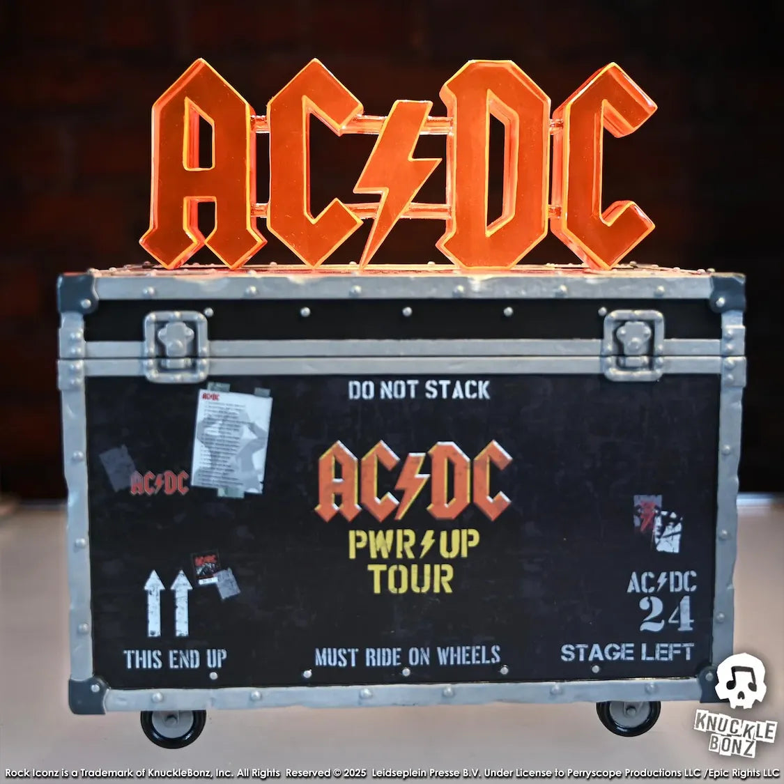 KNUACDCRC200PWR AC/DC - Pwr Up Tour Road Case Statue - KnuckleBonz - Titan Pop Culture