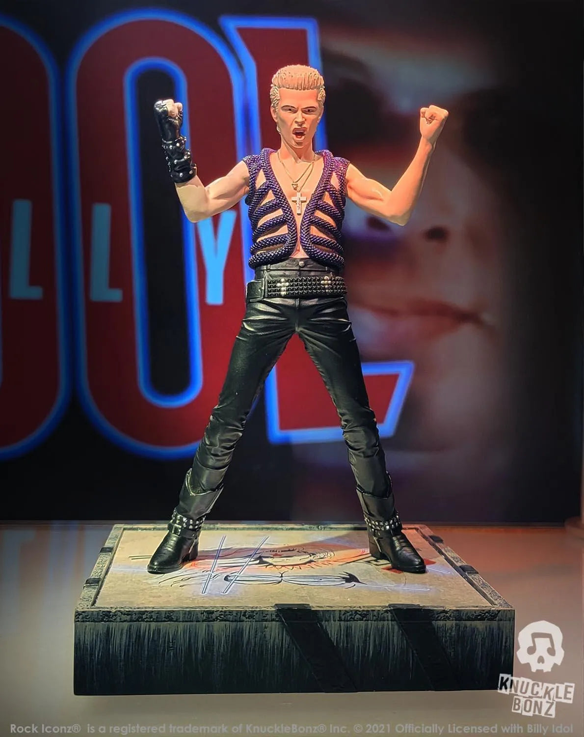 KNUBIDOL200 Billy Idol - Rock Iconz Statue 2nd Edition - KnuckleBonz - Titan Pop Culture