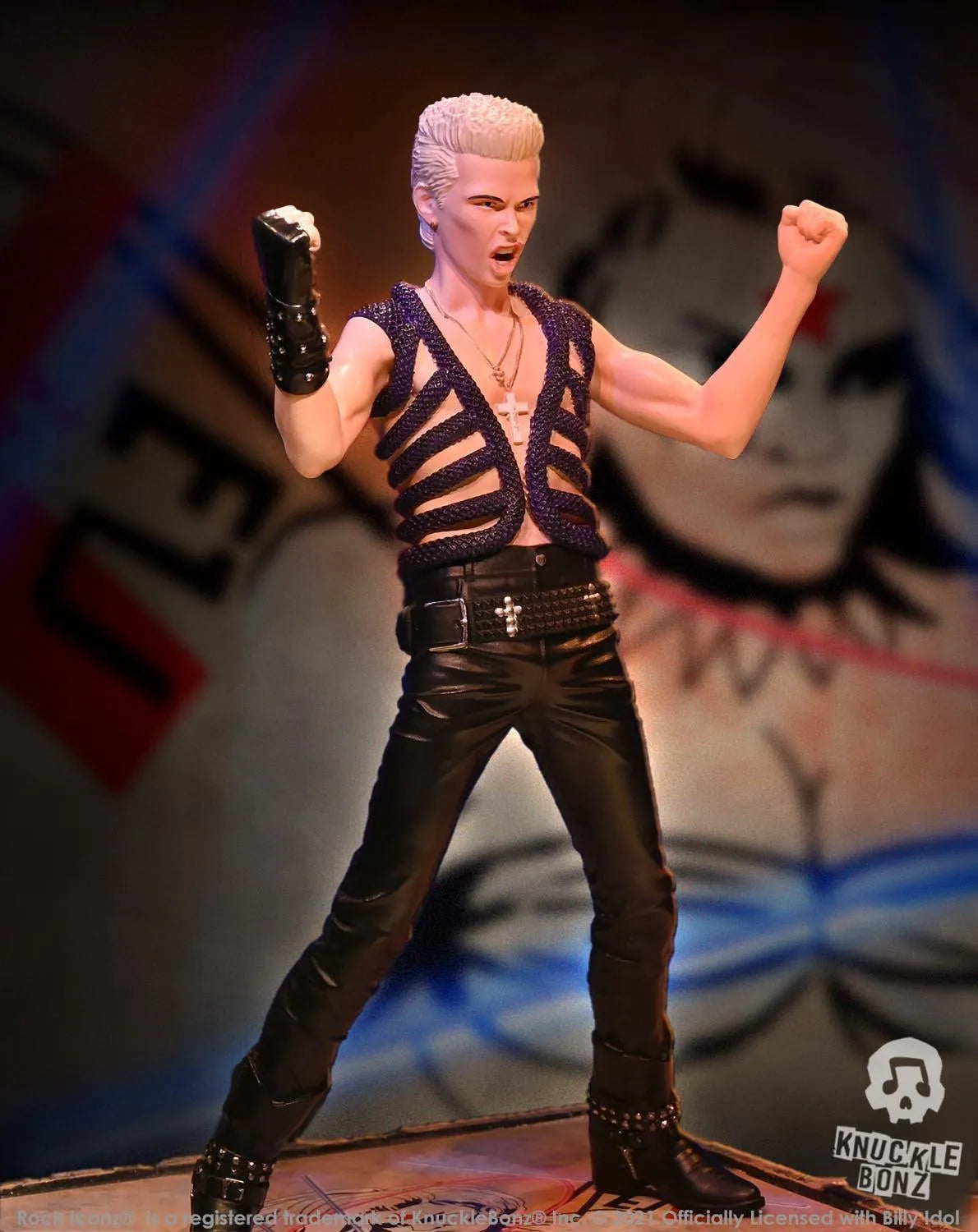 KNUBIDOL200 Billy Idol - Rock Iconz Statue 2nd Edition - KnuckleBonz - Titan Pop Culture