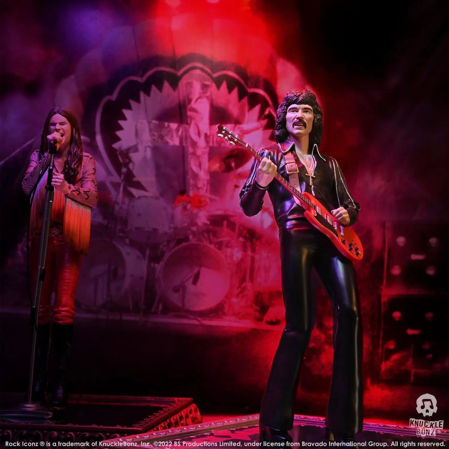 KNUBLKSABBATH100 Black Sabbath - Rock Iconz Statues (Set of 4) - KnuckleBonz - Titan Pop Culture