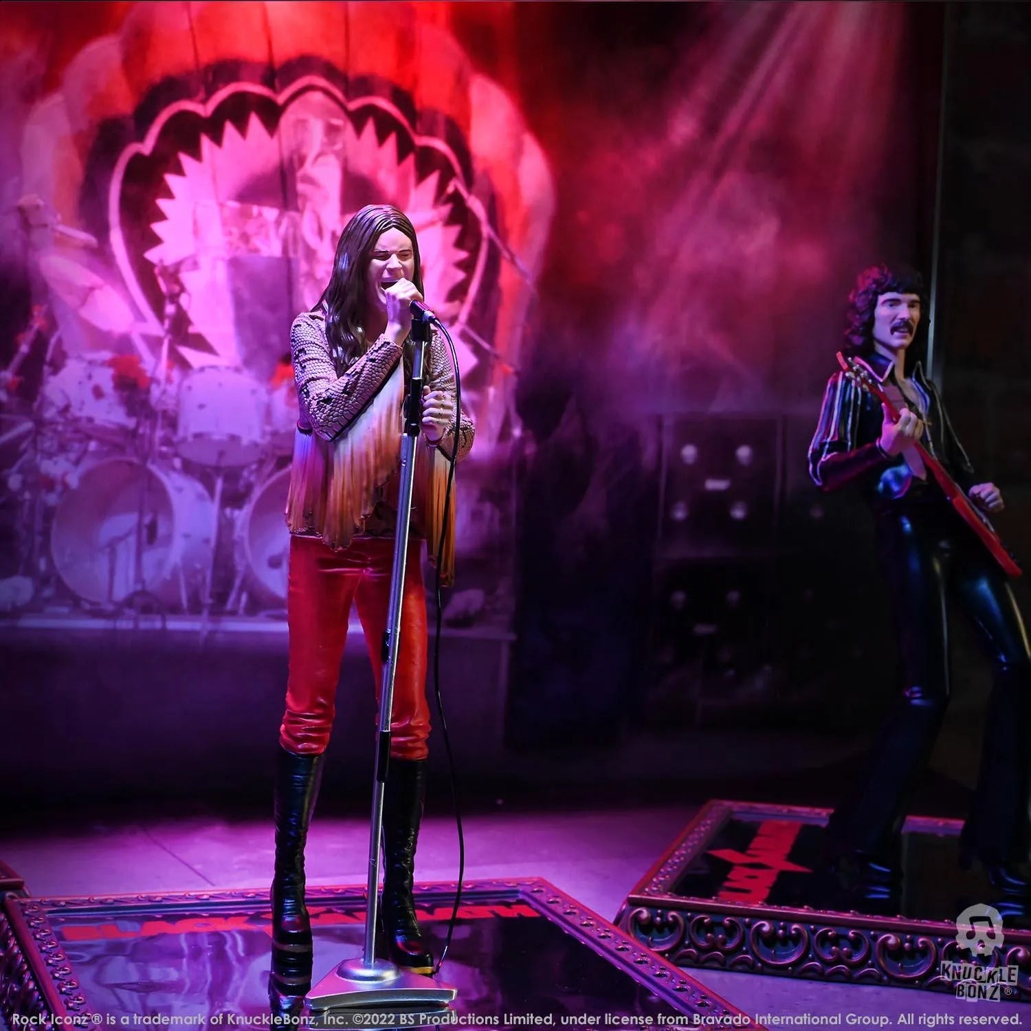 KNUBLKSABBATH100 Black Sabbath - Rock Iconz Statues (Set of 4) - KnuckleBonz - Titan Pop Culture