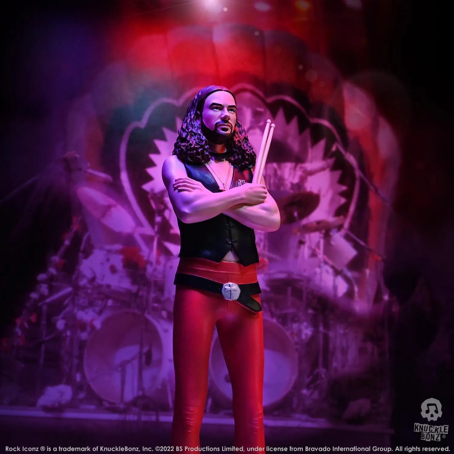 KNUBLKSABBATH100 Black Sabbath - Rock Iconz Statues (Set of 4) - KnuckleBonz - Titan Pop Culture