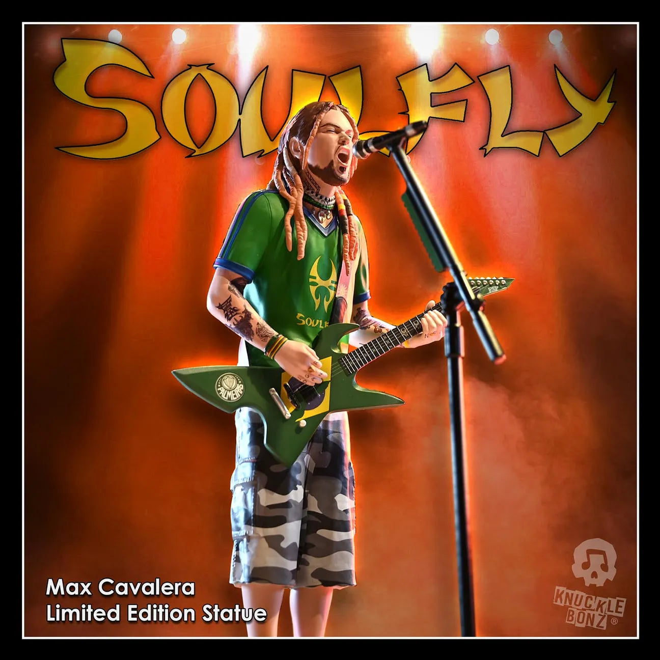 KNUMCAV100 Soulfly - Max Cavalera Rock Iconz Statue - KnuckleBonz - Titan Pop Culture