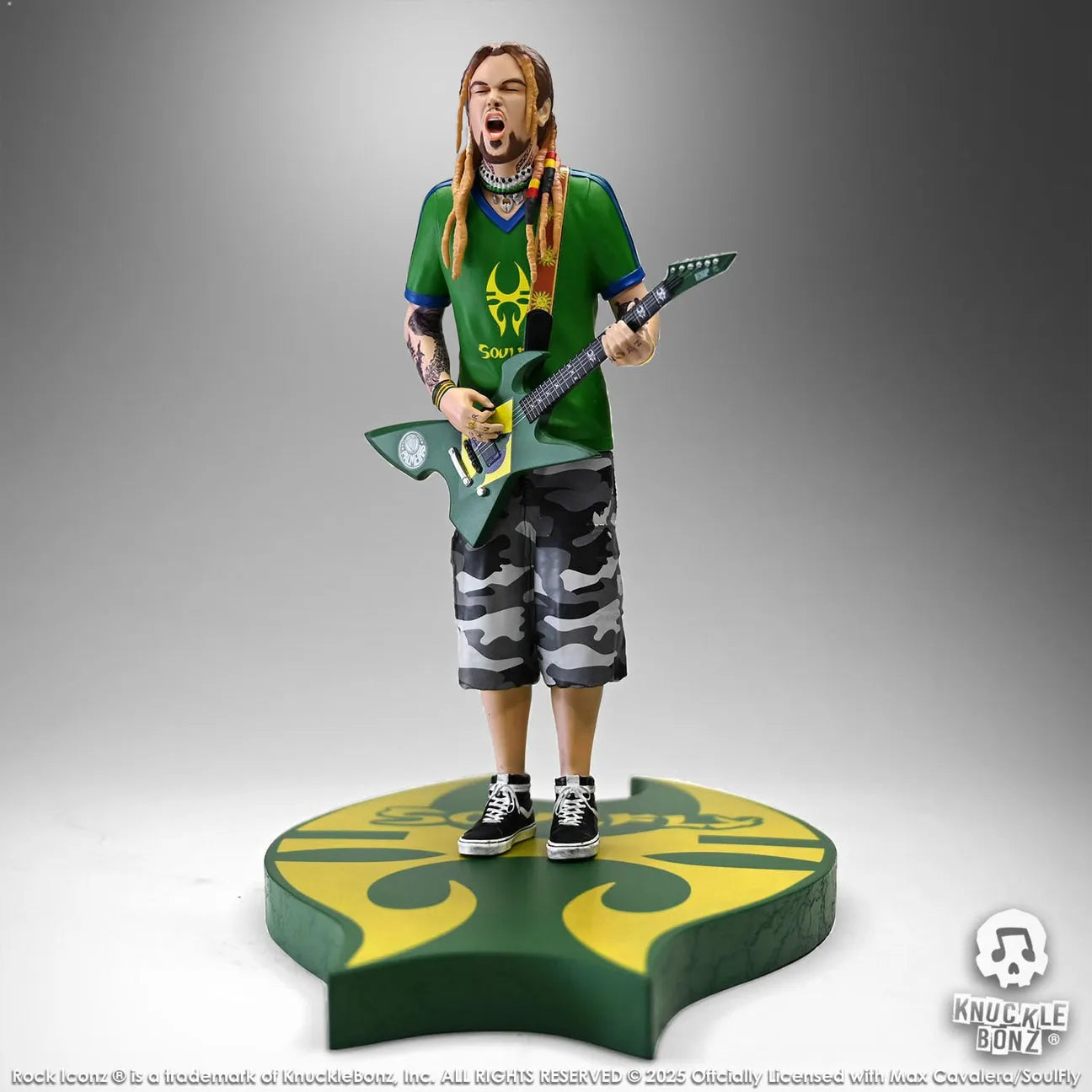 KNUMCAV100 Soulfly - Max Cavalera Rock Iconz Statue - KnuckleBonz - Titan Pop Culture