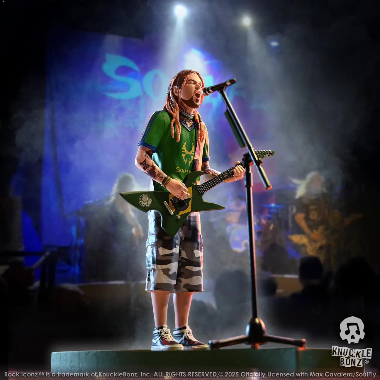 KNUMCAV100 Soulfly - Max Cavalera Rock Iconz Statue - KnuckleBonz - Titan Pop Culture