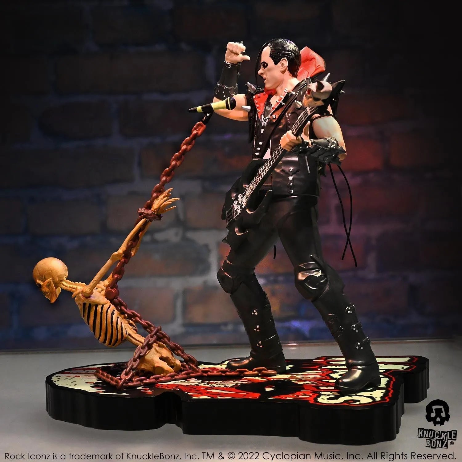 KNUMISFITSJERRY100 Misfits - Jerry Only Rock Iconz Statue - KnuckleBonz - Titan Pop Culture