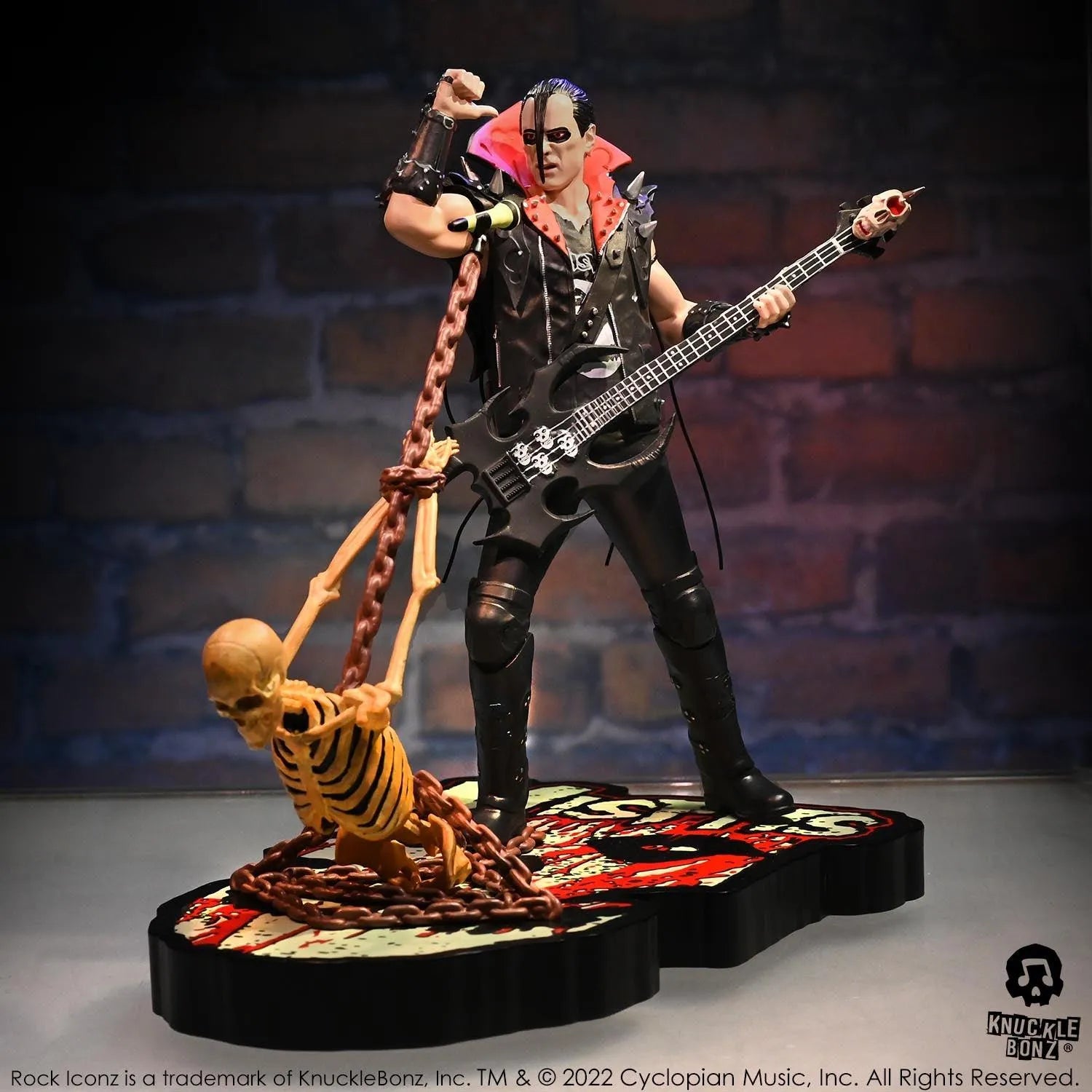 KNUMISFITSJERRY100 Misfits - Jerry Only Rock Iconz Statue - KnuckleBonz - Titan Pop Culture
