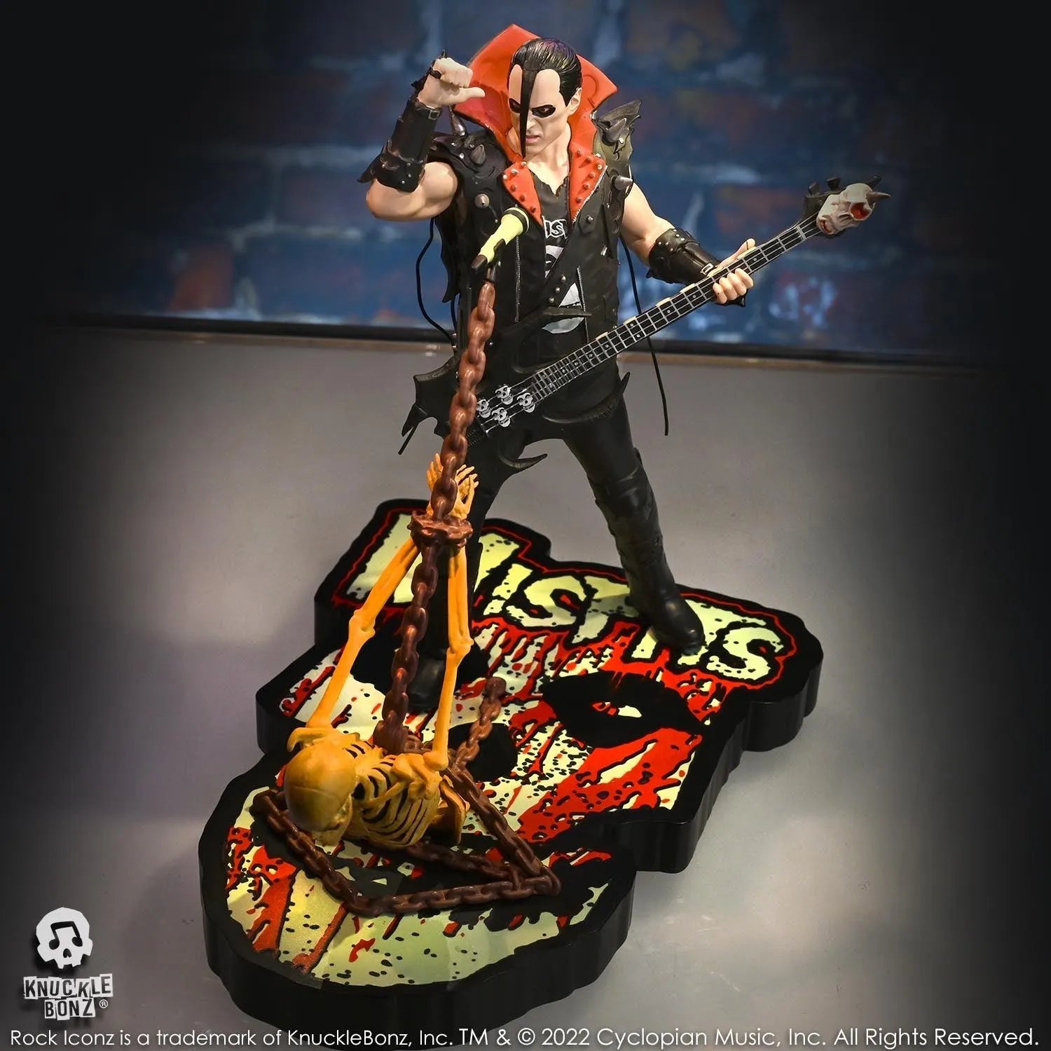 KNUMISFITSJERRY100 Misfits - Jerry Only Rock Iconz Statue - KnuckleBonz - Titan Pop Culture
