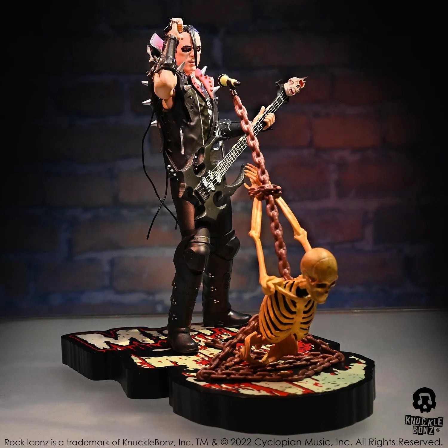 KNUMISFITSJERRY100 Misfits - Jerry Only Rock Iconz Statue - KnuckleBonz - Titan Pop Culture